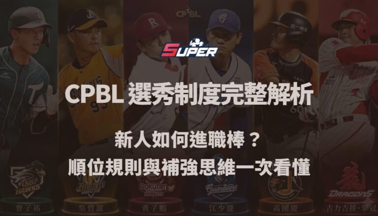 CPBL 選秀制度完整解析|新人如何進職棒?順位規則與補強思維一次看懂(SUPER娛樂城觀點) CPBL 選秀制度完整解析|新人如何進職棒?順位規則與補強思維一次看懂(SUPER娛樂城觀點)